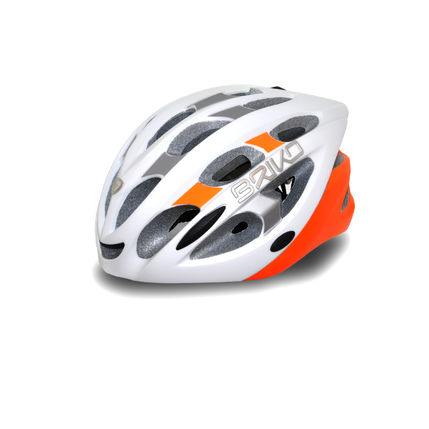 BRIKO HELMA QUARTER W036 matt white-silver-orange