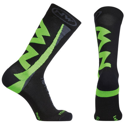 NW PONOŽKY EXTREME WINTER 15'16 202 black-greenfluo