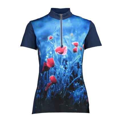 WOMAN BIKE T-SHIRT M926 BLUE