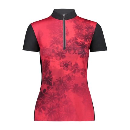 WOMAN BIKE T-SHIRT 32CG FRAGOLA-ANTRACITE